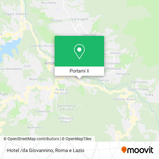 Mappa -Hotel /da Giovannino