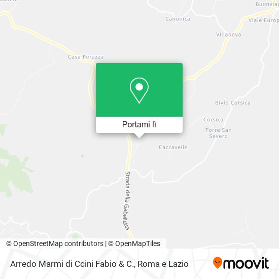 Mappa Arredo Marmi di Ccini Fabio & C.