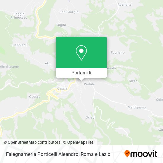 Mappa Falegnameria Porticelli Aleandro