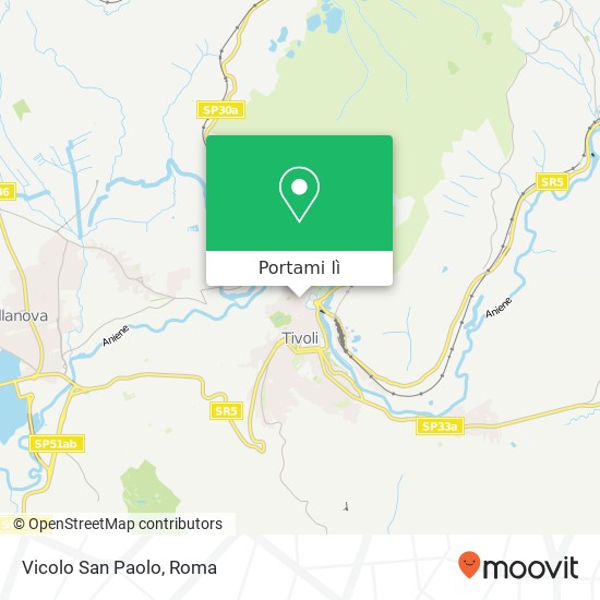 Mappa Vicolo San Paolo