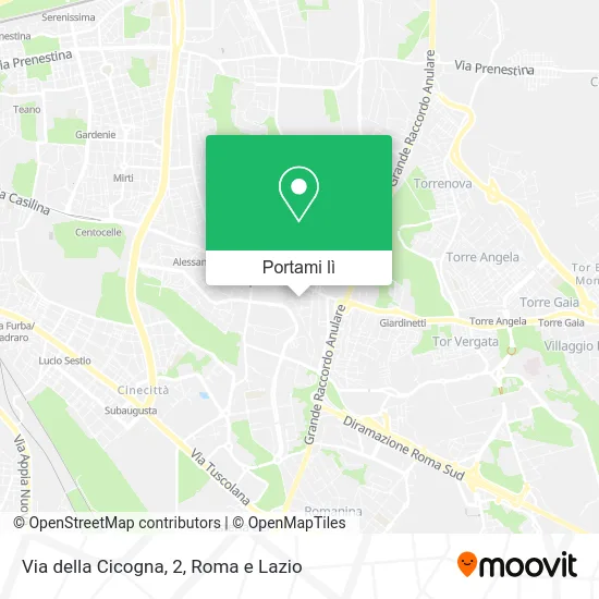 Mappa Via della Cicogna, 2