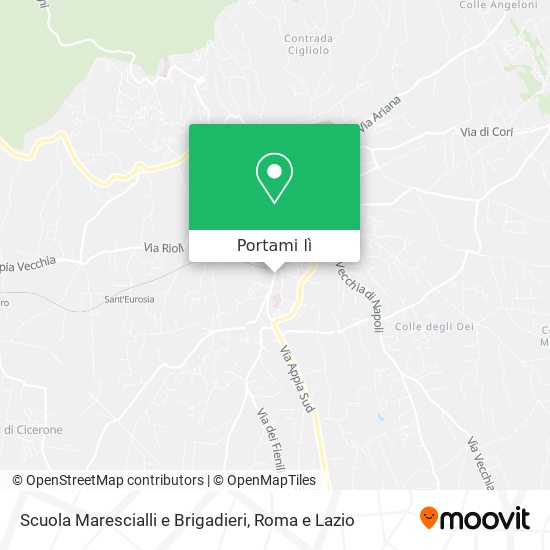 Mappa Scuola Marescialli e Brigadieri