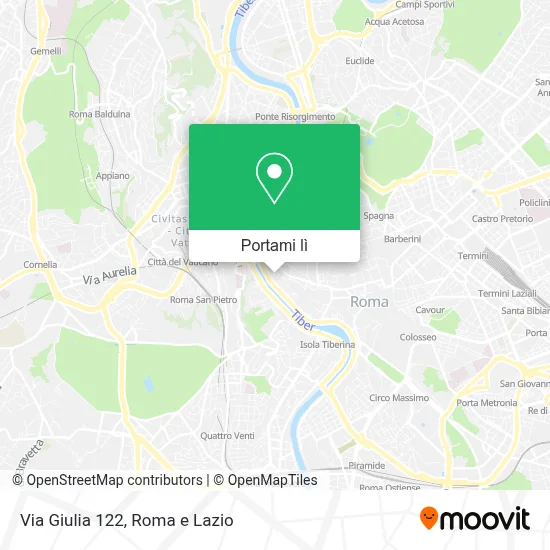 Mappa Via Giulia  122