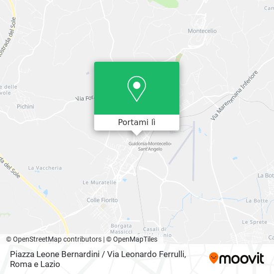 Mappa Piazza Leone Bernardini / Via Leonardo Ferrulli