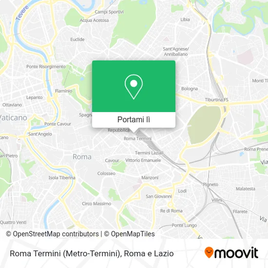 Mappa Roma Termini (Metro-Termini)
