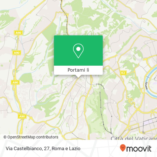 Mappa Via Castelbianco, 27