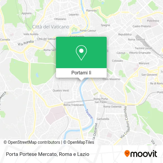 Mappa Porta Portese Mercato