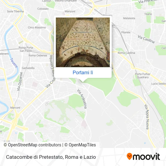 Mappa Catacombe di Pretestato