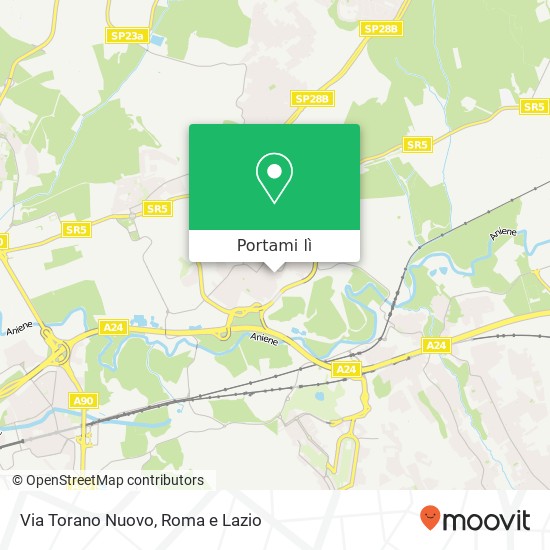 Mappa Via Torano Nuovo