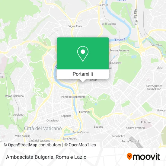 Mappa Ambasciata Bulgaria