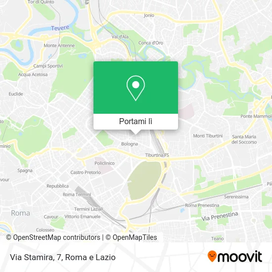 Mappa Via Stamira, 7