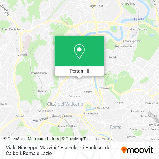 Mappa Viale Giuseppe Mazzini / Via Fulcieri Paulucci de' Calboli