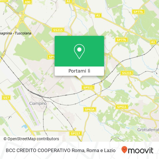 Mappa BCC CREDITO COOPERATIVO Roma