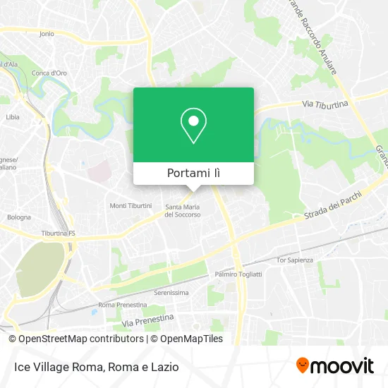 Mappa Ice Village Roma