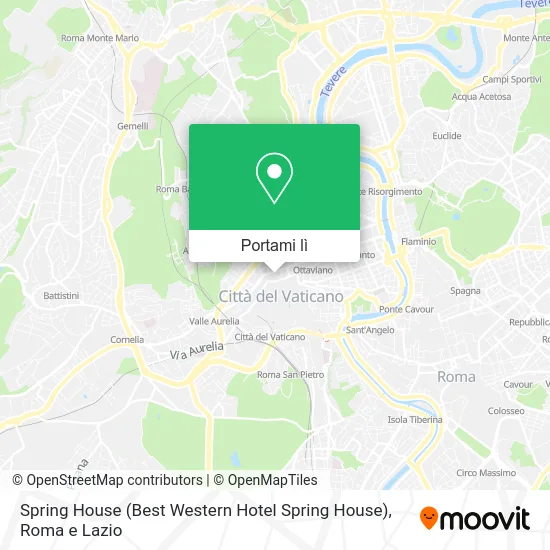 Mappa Spring House (Best Western Hotel Spring House)