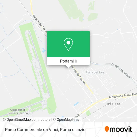 Mappa Parco Commerciale da Vinci