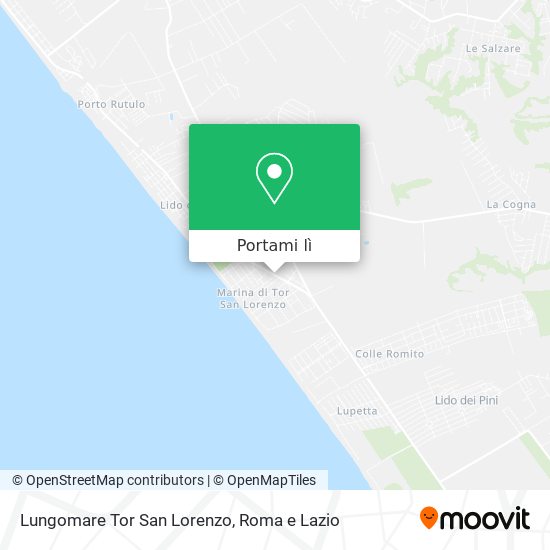 Mappa Lungomare Tor San Lorenzo