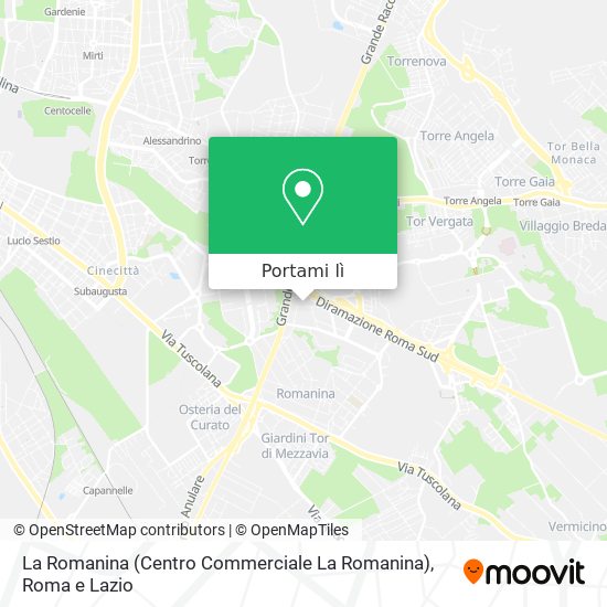 Mappa La Romanina (Centro Commerciale La Romanina)