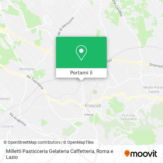 Mappa Milletti Pasticceria Gelateria Caffetteria