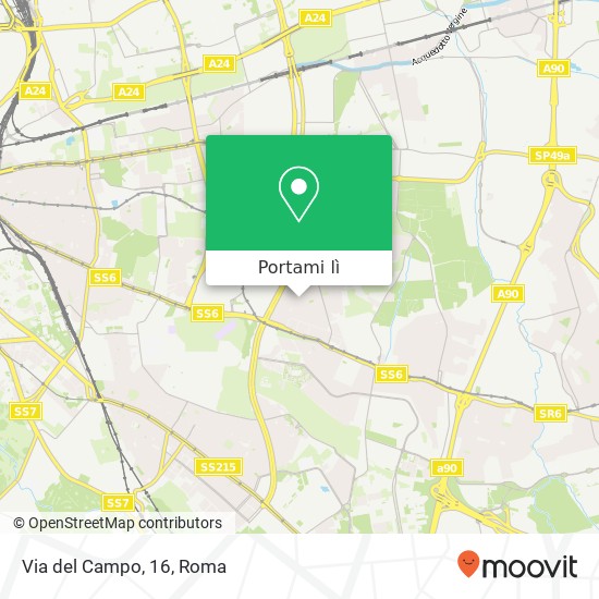 Mappa Via del Campo, 16