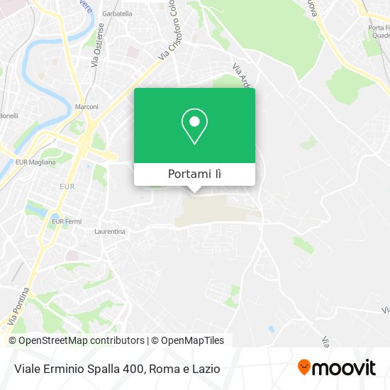 Mappa Viale Erminio Spalla 400