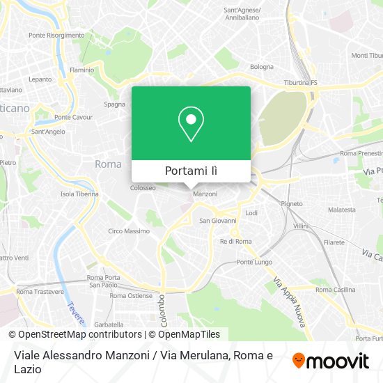 Mappa Viale Alessandro Manzoni / Via Merulana