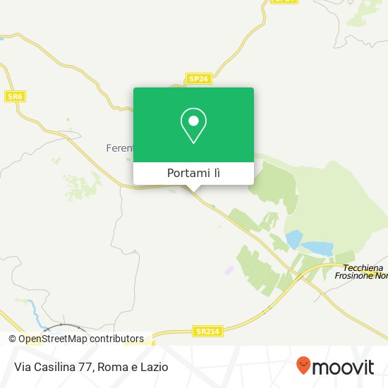Mappa Via Casilina 77