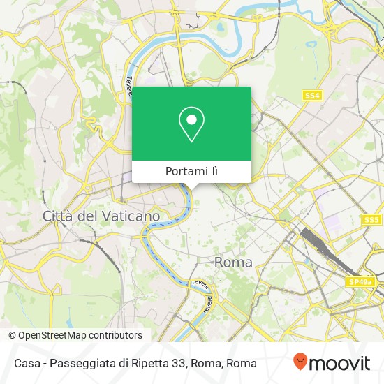 Mappa Casa - Passeggiata di Ripetta 33, Roma