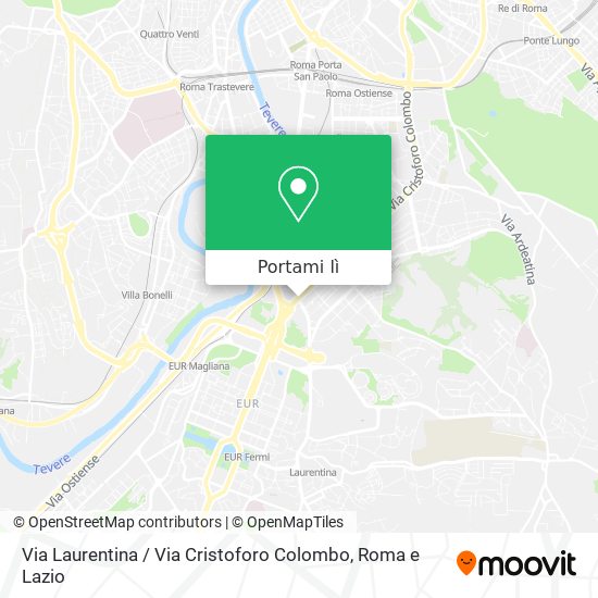 Mappa Via Laurentina / Via Cristoforo Colombo