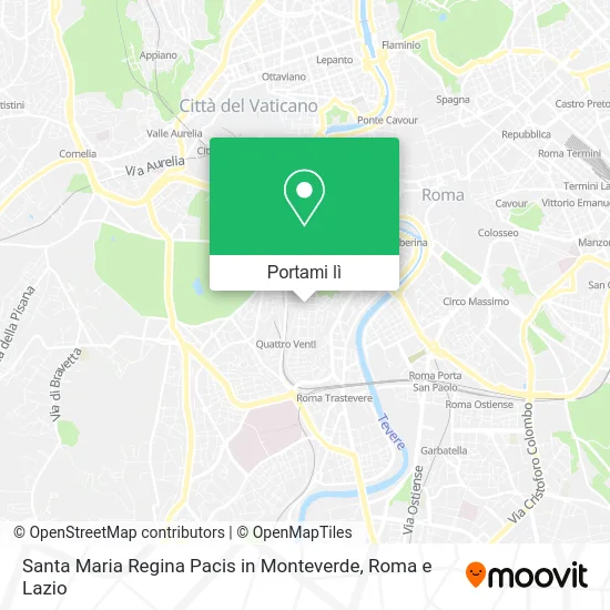 Mappa Santa Maria Regina Pacis in Monteverde