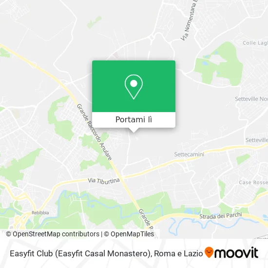 Mappa Easyfit Club (Easyfit Casal Monastero)