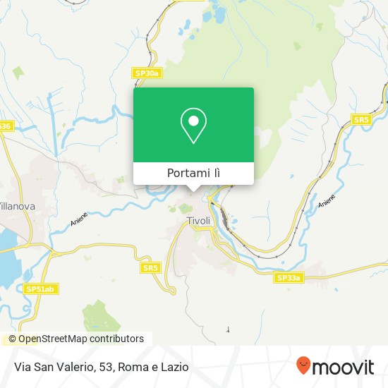 Mappa Via San Valerio, 53