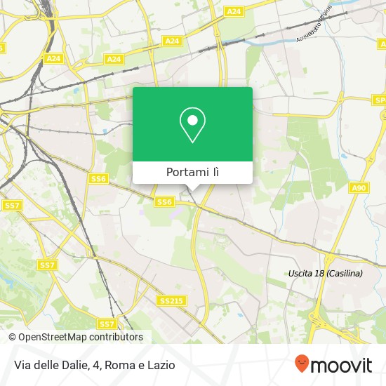 Mappa Via delle Dalie, 4