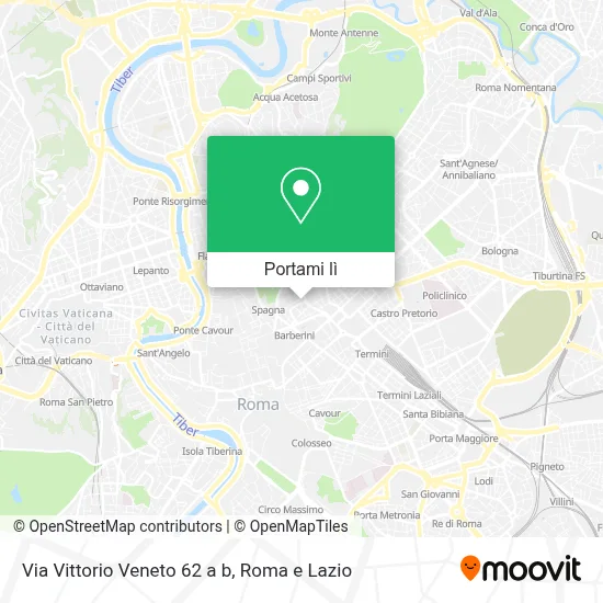 Mappa Via Vittorio Veneto  62 a b