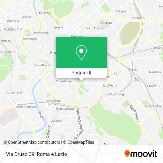Mappa Via Druso 39