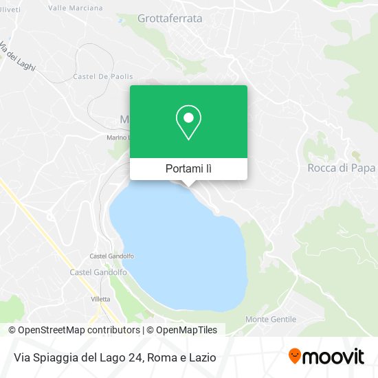 Mappa Via Spiaggia del Lago  24