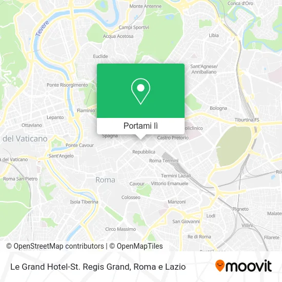 Mappa Le Grand Hotel-St. Regis Grand