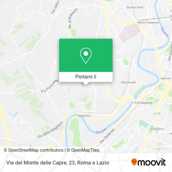 Mappa Via del Monte delle Capre, 23