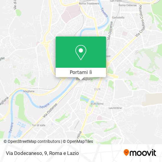 Mappa Via Dodecaneso, 9