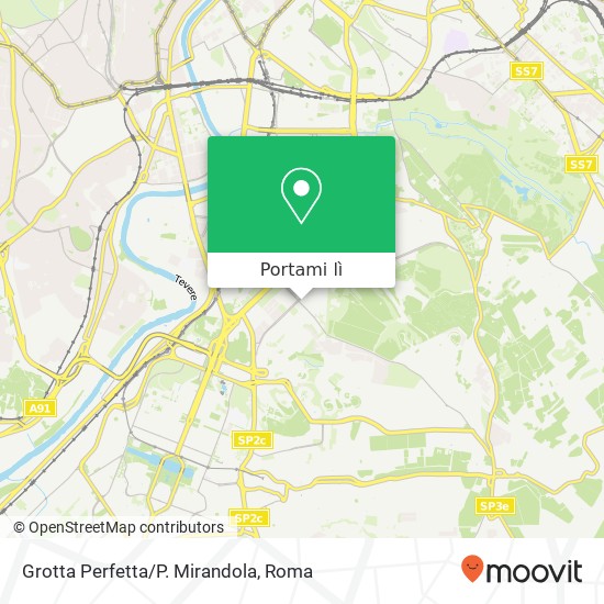Mappa Grotta Perfetta/P. Mirandola