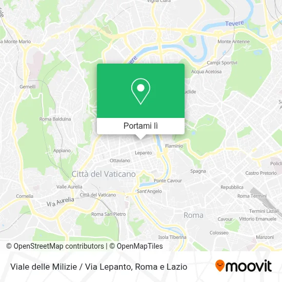 Mappa Viale delle Milizie / Via Lepanto
