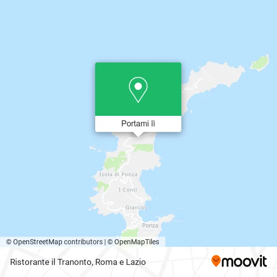Mappa Ristorante il Tranonto