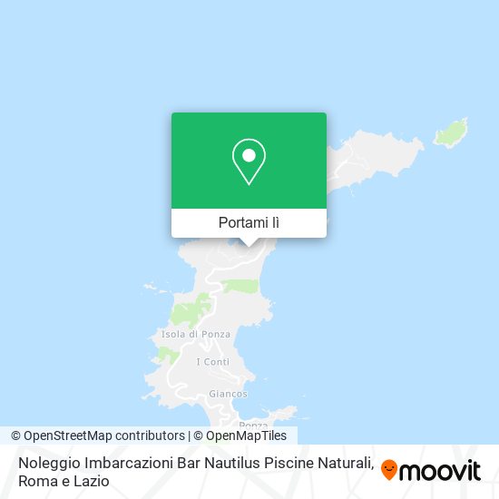 Mappa Noleggio Imbarcazioni Bar Nautilus Piscine Naturali