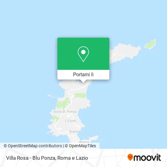 Mappa Villa Rosa - Blu Ponza