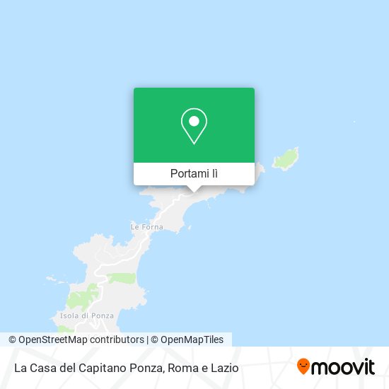 Mappa La Casa del Capitano Ponza