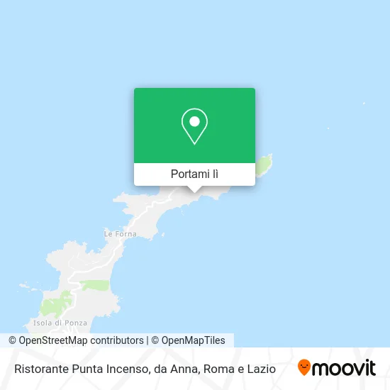 Mappa Ristorante Punta Incenso, da Anna