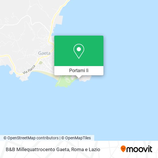 Mappa B&B Millequattrocento Gaeta