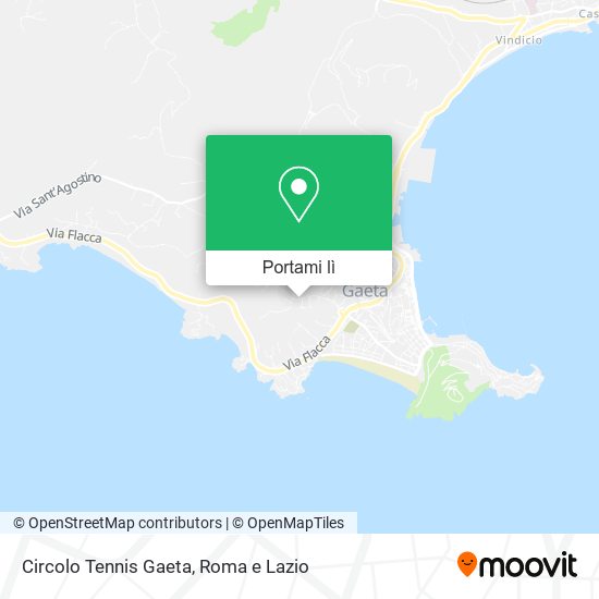 Mappa Circolo Tennis Gaeta