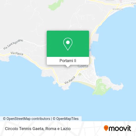 Mappa Circolo Tennis Gaeta