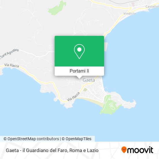 Mappa Gaeta - il Guardiano del Faro